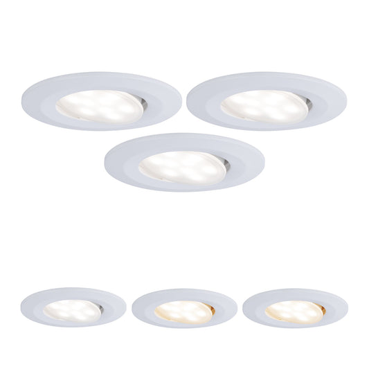 Paulmann Einbauleuchte LED Calla rund 3x5W  Weiß matt schwenkbar Whiteswitch
