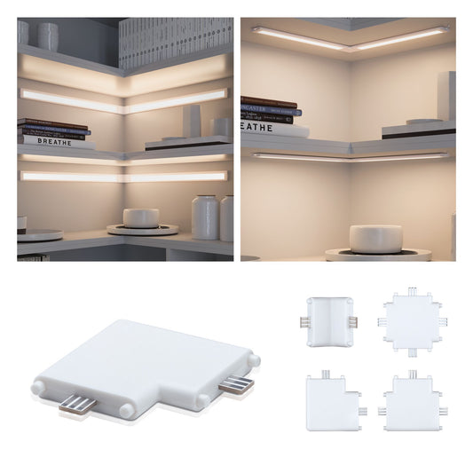 Paulmann Clever Connect Eck-Verbinder Border 12V Weiß matt/Kunststoff