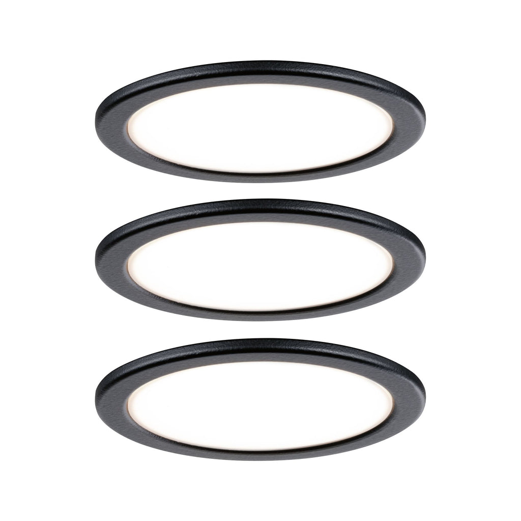 Paulmann Möbel Set Pukk 3x3W 210lm 12/230V 2700K Kunststoff/Schwarz