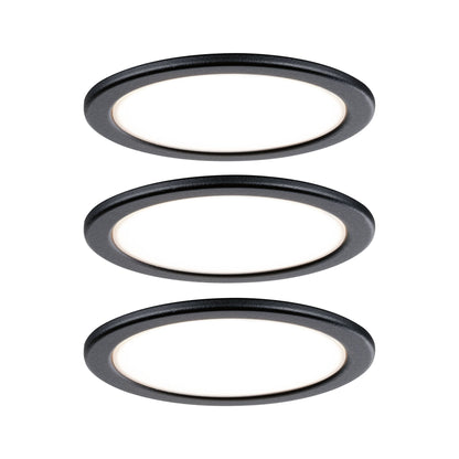 Paulmann Möbel Set Pukk 3x3W 210lm 12/230V 2700K Kunststoff/Schwarz