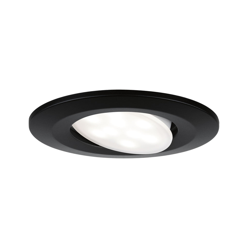 Paulmann EBL Set Calla IP65 rund schwenkbar LED 3x680lm 4000K 6W 230V schwarz matt