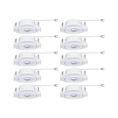 Paulmann LED Einbauleuchte  10er-Set schwenkbar 3-Step-Dim   rund 82mm 70°  10x4,8W 10x450lm 230V dimmbar 3000K Weiß