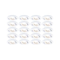 Paulmann LED Einbauleuchte  20er-Set schwenkbar rund 82mm 70°  20x4,8W 20x450lm 230V  3000K Weiß