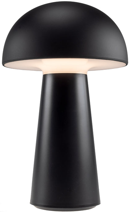 LED Akku-Tischleuchte "Foco Seta" 3000K, IP20, TouchDim, 23cm,matt schwarz