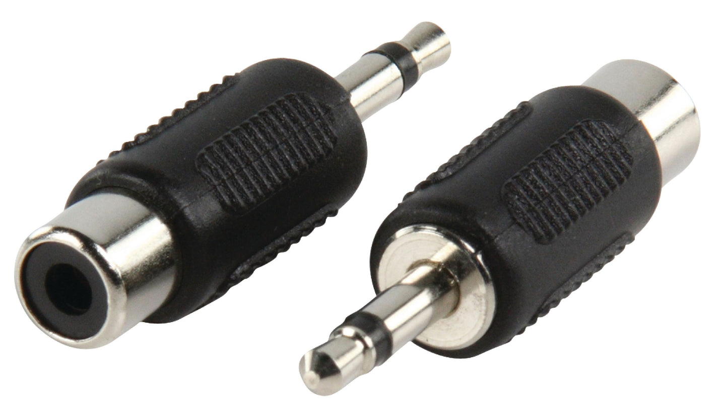 Valueline Mono-Audio-Adapter 3.5 mm male - RCA female Schwarz