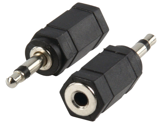 Valueline Mono-Audio-Adapter 3.5 mm male - 3.5 mm female Schwarz