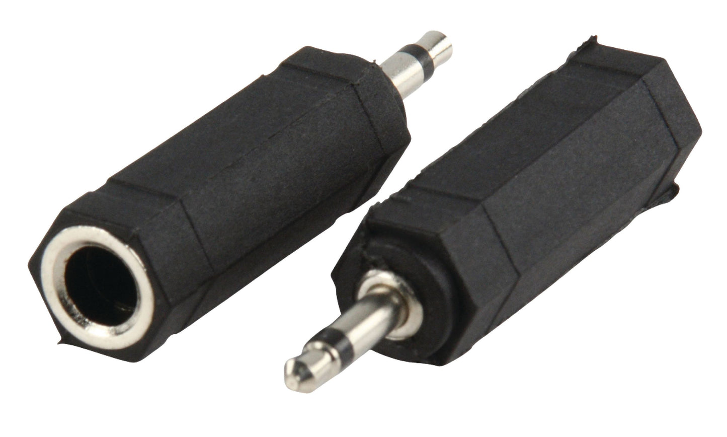 Valueline Mono-Audio-Adapter 3.5 mm male - 6.35 mm female Schwarz