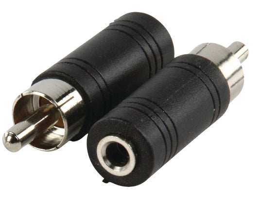 Valueline Mono-Audio-Adapter RCA male - 3.5 mm female Schwarz