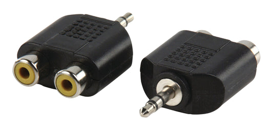 Valueline Stereo-Audio-Adapter 3.5 mm male - 2x RCA female Schwarz