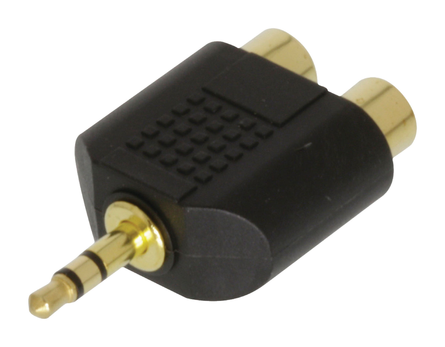 Valueline Stereo-Audio-Adapter 3.5 mm male - 2x RCA female Schwarz
