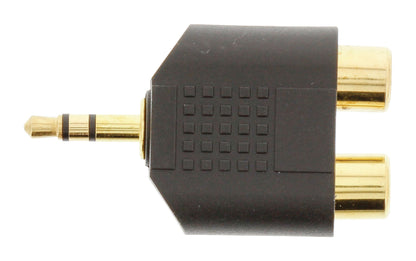 Valueline Stereo-Audio-Adapter 3.5 mm male - 2x RCA female Schwarz