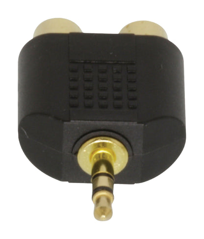 Valueline Stereo-Audio-Adapter 3.5 mm male - 2x RCA female Schwarz