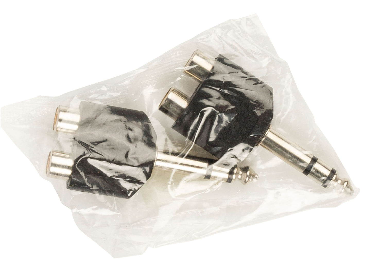 Valueline Stereo-Audio-Adapter 6.35 mm male - 2x RCA female Schwarz