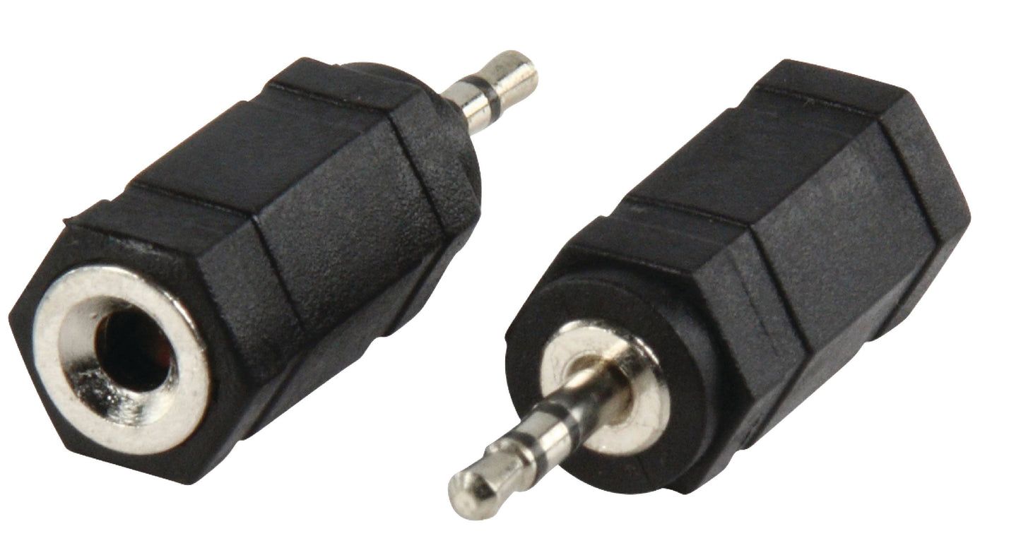 Valueline Stereo-Audio-Adapter 2.5 mm male - 3.5 mm female Schwarz