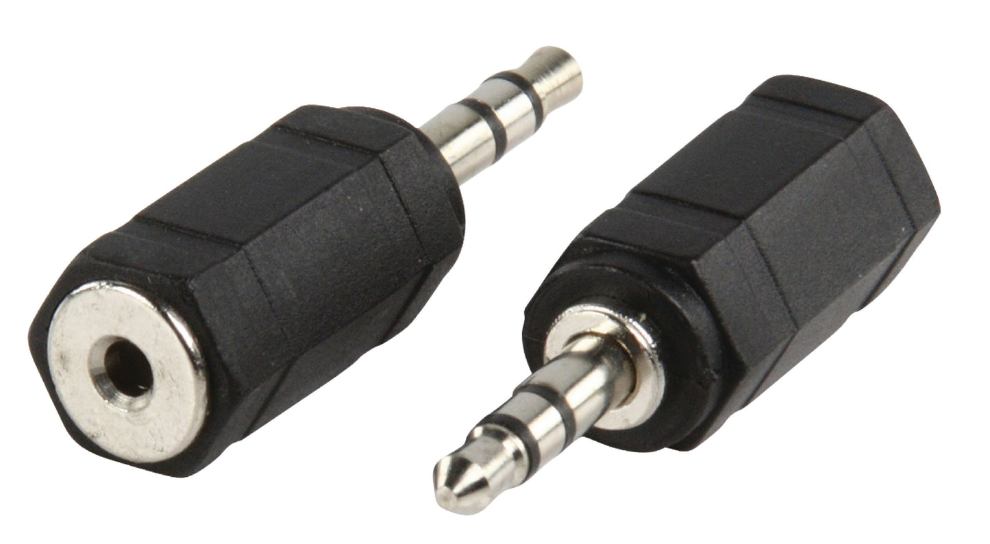 Valueline Stereo-Audio-Adapter 3.5 mm male - 2.5 mm female Schwarz