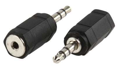 Valueline Stereo-Audio-Adapter 3.5 mm male - 2.5 mm female Schwarz