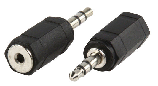 Valueline Stereo-Audio-Adapter 3.5 mm male - 2.5 mm female Schwarz