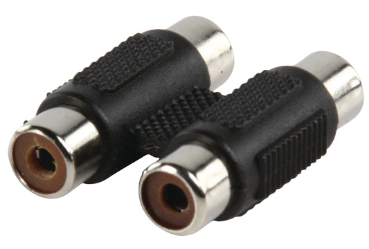 Valueline Stereo-Audio-Adapter 2x RCA female - 2x RCA female Schwarz