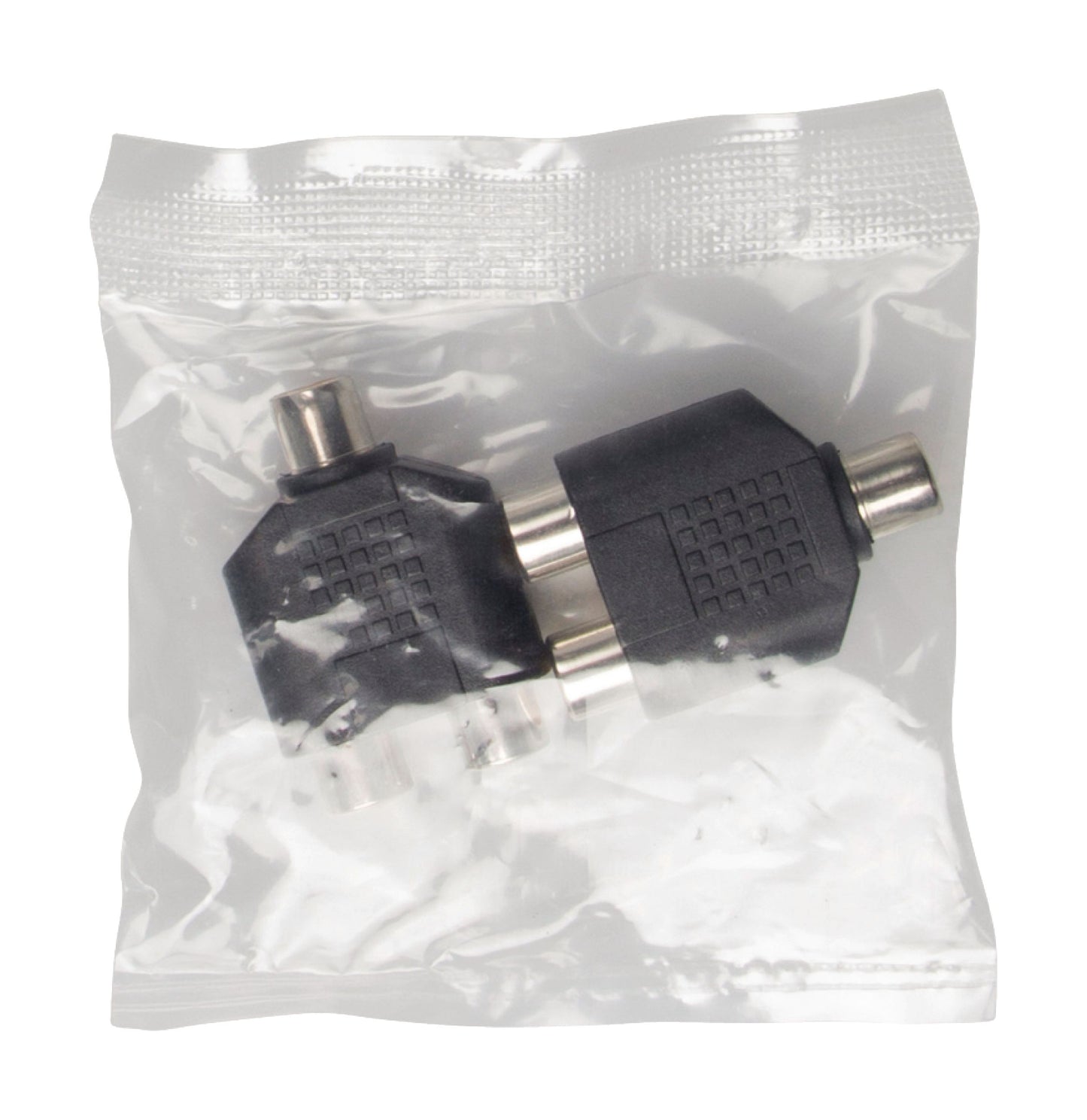 Valueline Stereo-Audio-Adapter RCA female - 2x RCA female Schwarz
