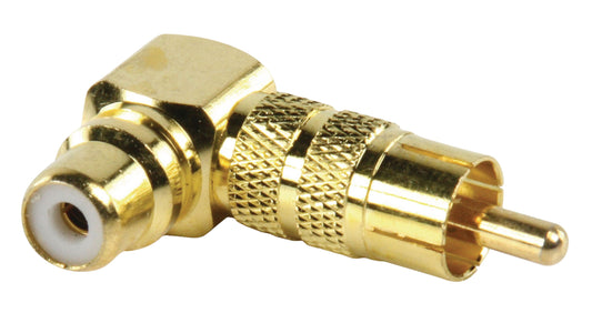 Valueline Stereo-Audio-Adapter 90° abgewinkelt RCA male - RCA female