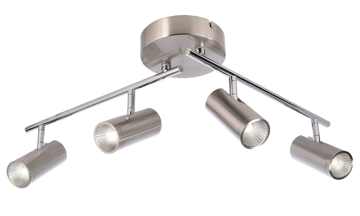 Deko-Light Becrux IV 21W silberfarben gebürstet
