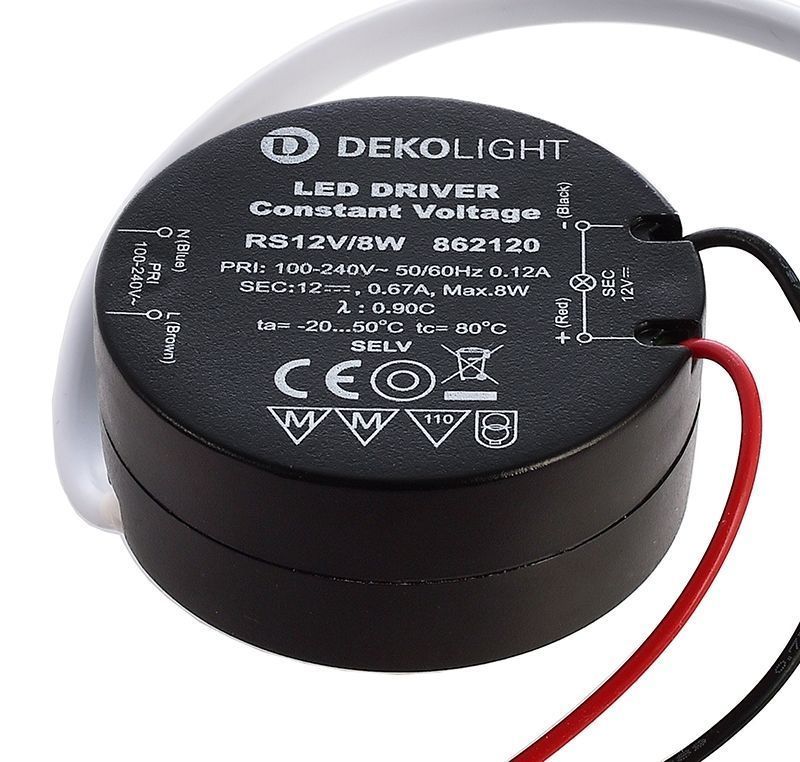 Deko-Light ROUND, CV, RS12V/8W  Schwarz