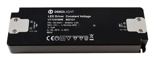 Deko-Light FLAT, CV, UT12V/50W  Schwarz