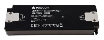 Deko-Light FLAT, CV, UT24V/50W  Schwarz