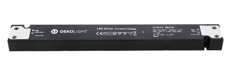 Deko-Light LONG-FLAT, CV, LT-45-12  Schwarz