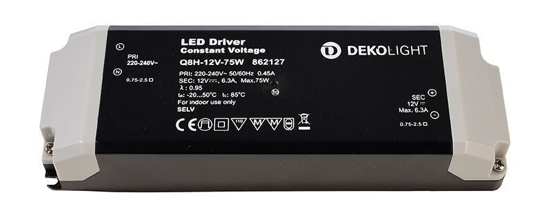 Deko-Light BASIC, CV, Q8H-12-75W  Schwarz