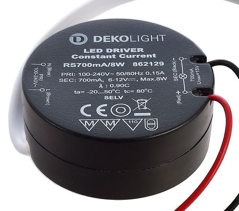 Deko-Light ROUND, CC, RS700mA/8W  Schwarz