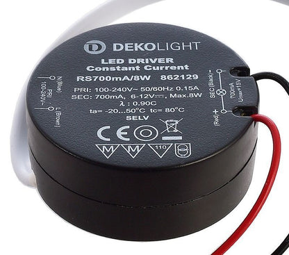 Deko-Light ROUND, CC, RS700mA/8W  Schwarz