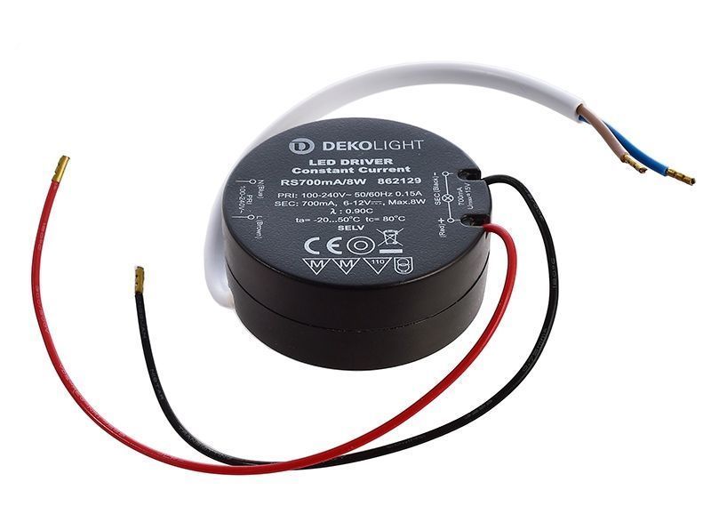 Deko-Light ROUND, CC, RS700mA/8W  Schwarz