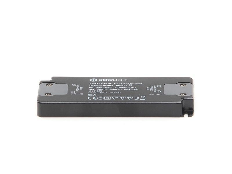 Deko-Light FLAT, CC, UT500mA/20W  Schwarz