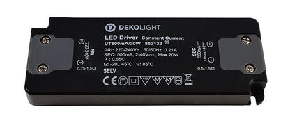 Deko-Light FLAT, CC, UT500mA/20W  Schwarz