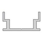 Deko-Light IP-Profile, U-flach AU-04-12  Silber-matt eloxiert