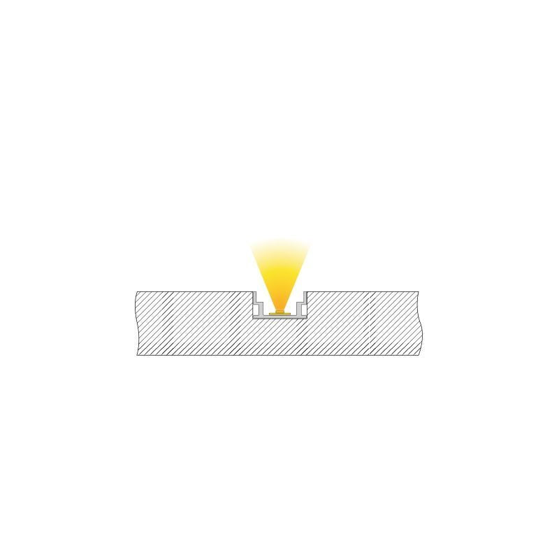 Deko-Light IP-Profile, U-flach AU-04-12  Silber-matt eloxiert