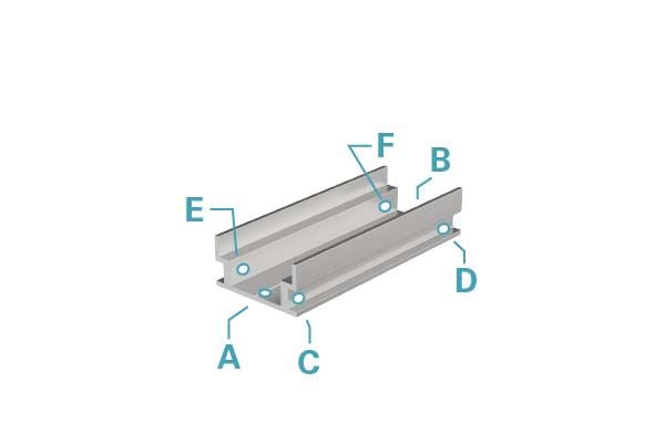 Deko-Light IP-Profile, U-flach AU-04-12  Silber-matt eloxiert