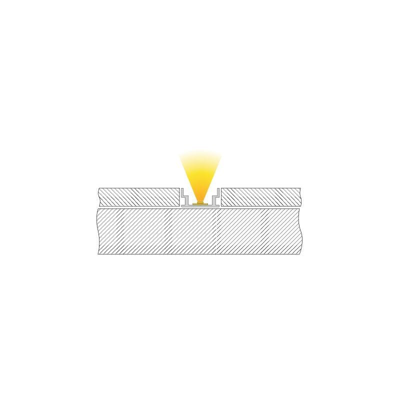 Deko-Light IP-Profile, U-flach AU-04-12  Silber-matt eloxiert