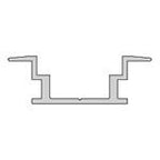Deko-Light IP-Profil, T-flach ET-05-12  Silber-matt eloxiert