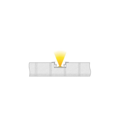 Deko-Light IP-Profil, T-flach ET-05-12  Silber-matt eloxiert