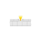 Deko-Light IP-Profil, T-flach ET-05-12  Silber-matt eloxiert