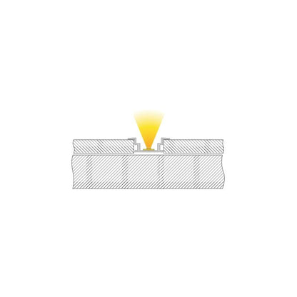 Deko-Light IP-Profil, T-flach ET-05-12  Silber-matt eloxiert