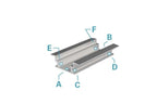Deko-Light IP-Profil, T-flach ET-05-12  Silber-matt eloxiert