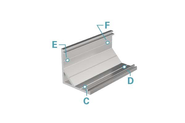 Deko-Light Eck-Profil AV-03-12  Silber-matt eloxiert
