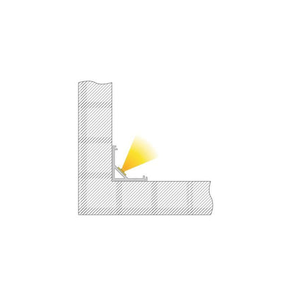 Deko-Light Eck-Profil AV-03-12  Silber-matt eloxiert