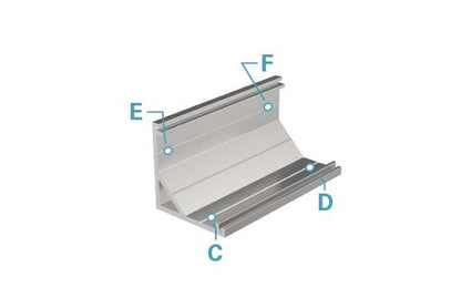 Deko-Light Eck-Profil AV-03-12  Silber-matt eloxiert