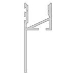 Deko-Light Fliesen-Profil Abschluss EA-03-12  Silber eloxiert