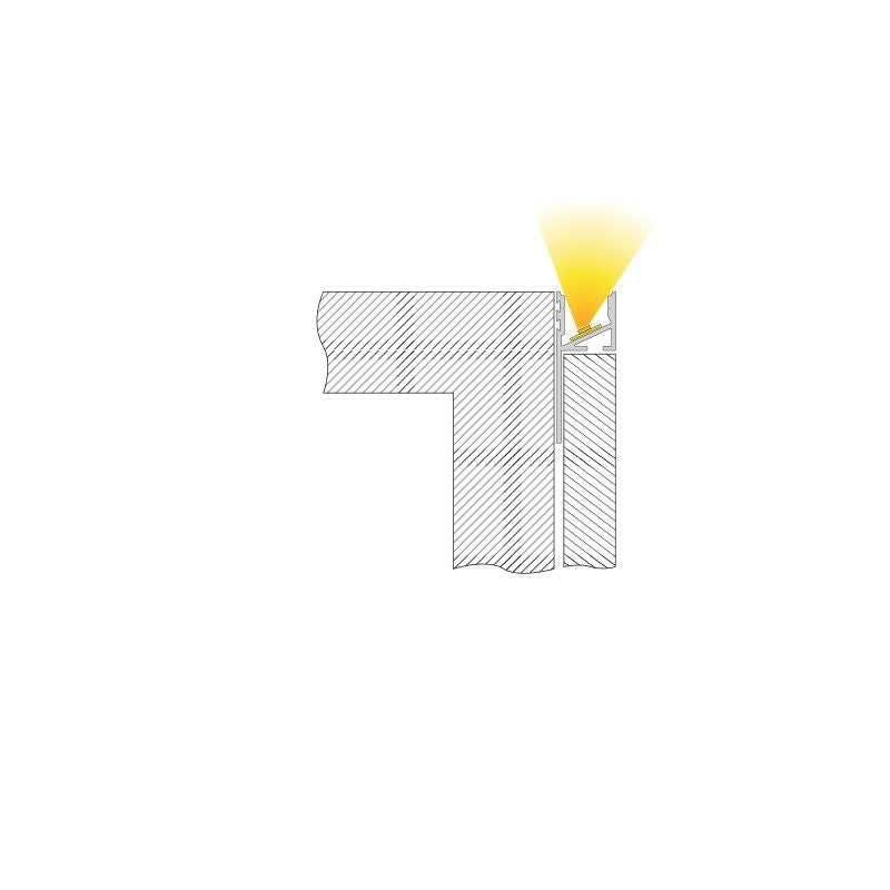 Deko-Light Fliesen-Profil Abschluss EA-03-12  Silber eloxiert