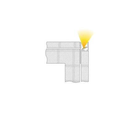 Deko-Light Fliesen-Profil Abschluss EA-03-12  Weiß lackiert